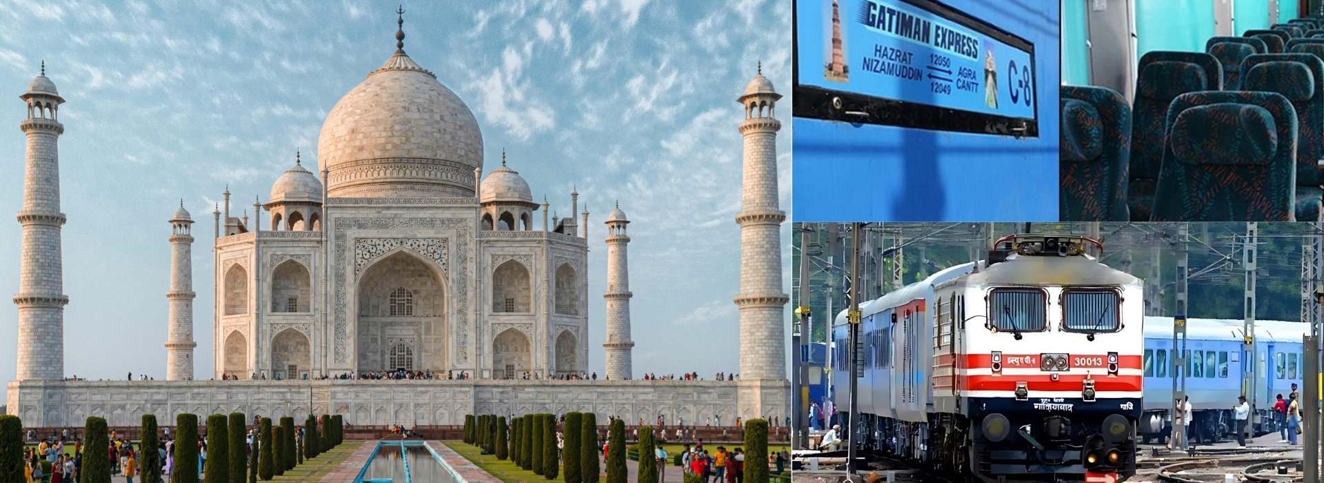 tajmahal tour by train